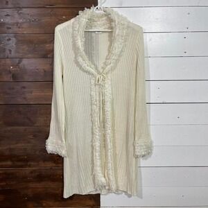 Vintage Knit Burlesque Style Robe Duster